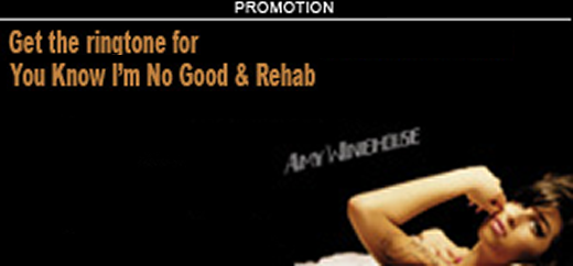 Get Amy Winehouse ringtones — tap to download.